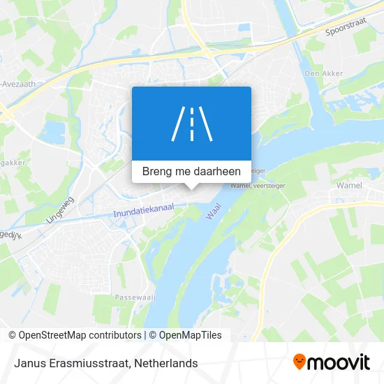 Janus Erasmiusstraat kaart