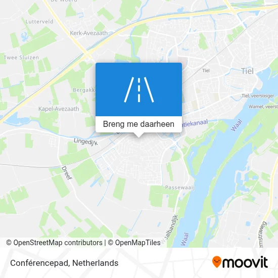 Conférencepad kaart