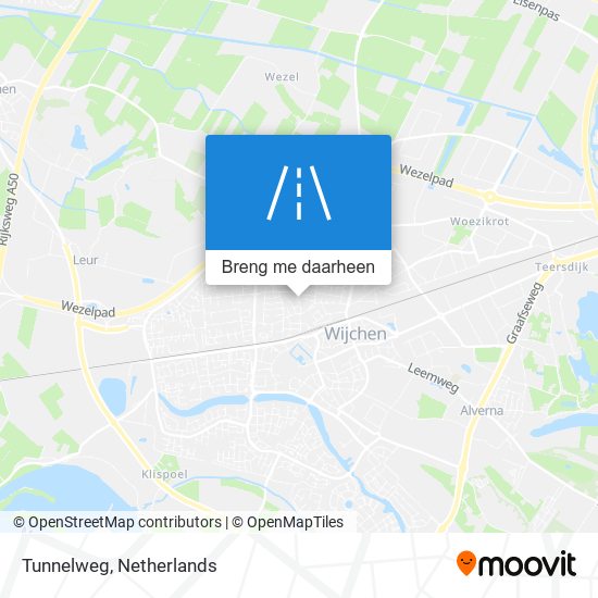 Tunnelweg kaart