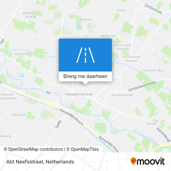 Abt Neefsstraat kaart