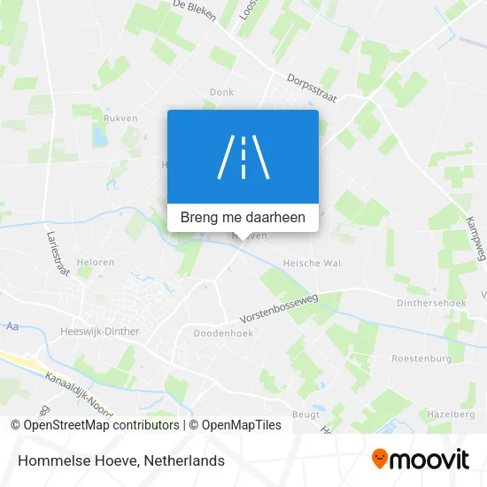 Hommelse Hoeve kaart