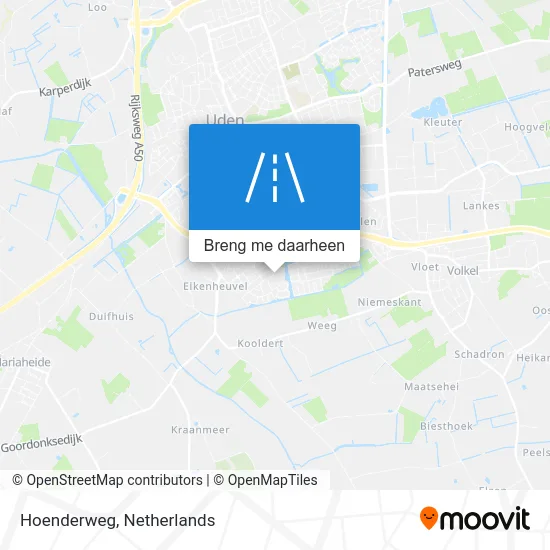 Hoenderweg kaart