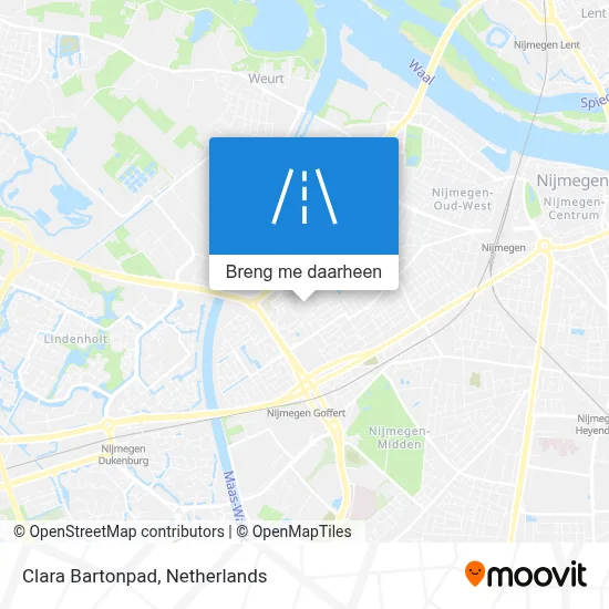 Clara Bartonpad kaart