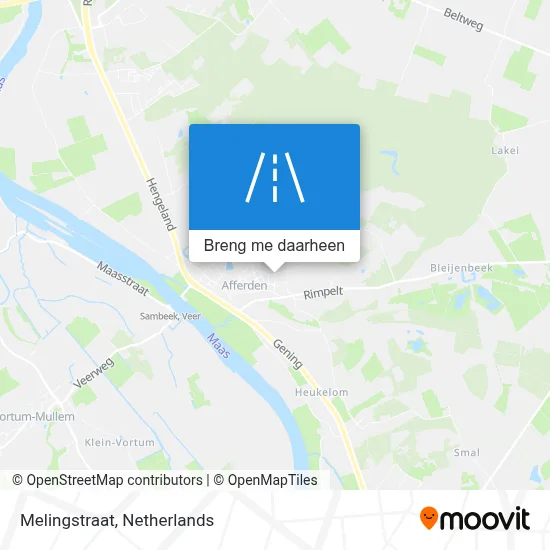 Melingstraat kaart