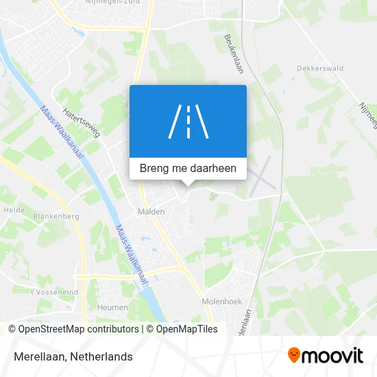 Merellaan kaart