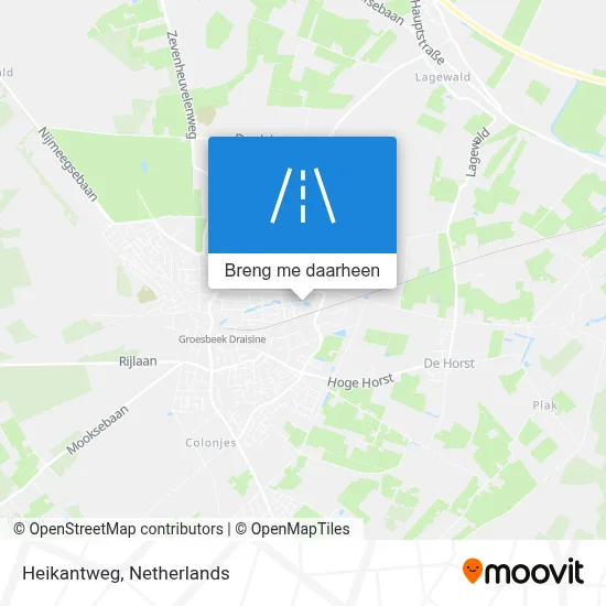 Heikantweg kaart