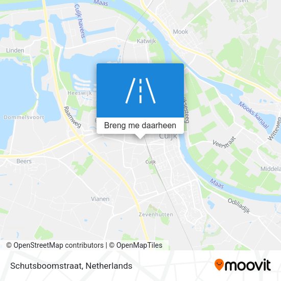 Schutsboomstraat kaart