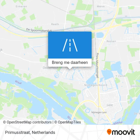 Primusstraat kaart