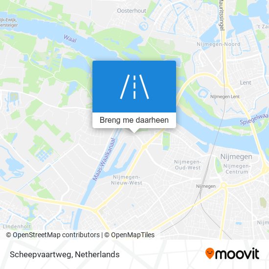 Scheepvaartweg kaart