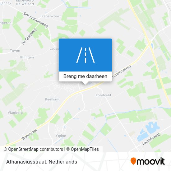 Athanasiusstraat kaart