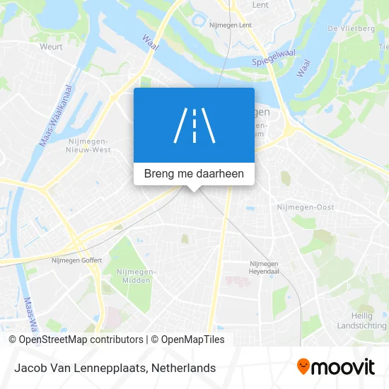 Jacob Van Lennepplaats kaart