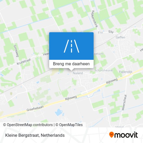 Kleine Bergstraat kaart