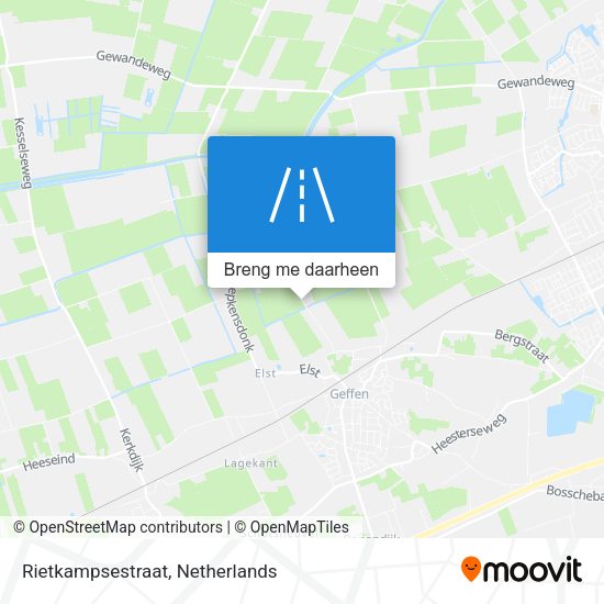 Rietkampsestraat kaart