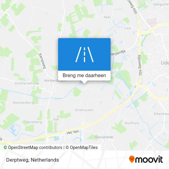 Derptweg kaart