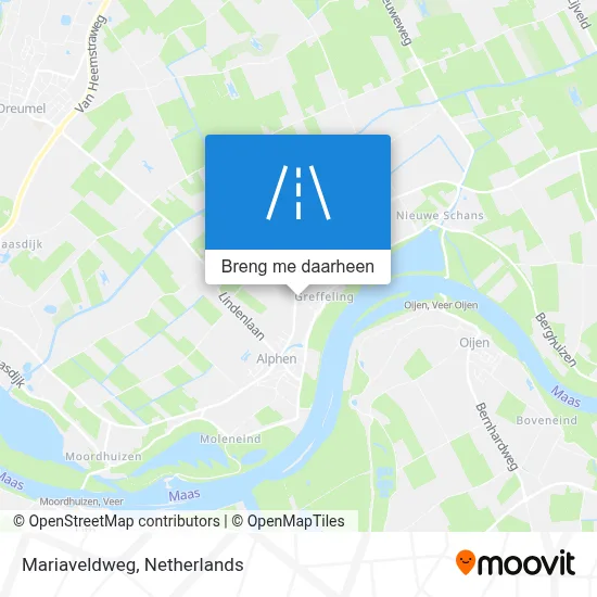 Mariaveldweg kaart