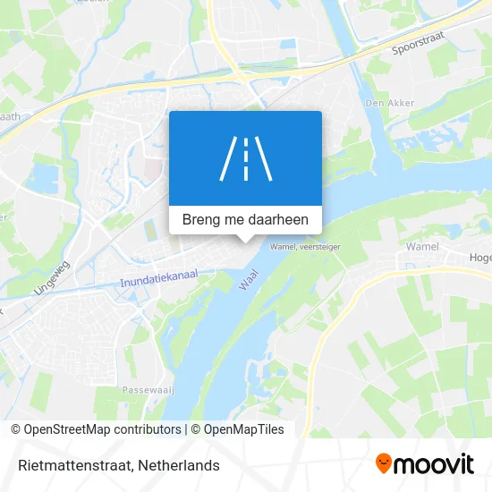 Rietmattenstraat kaart