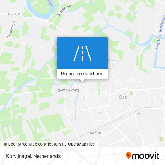 Korvijnagel kaart