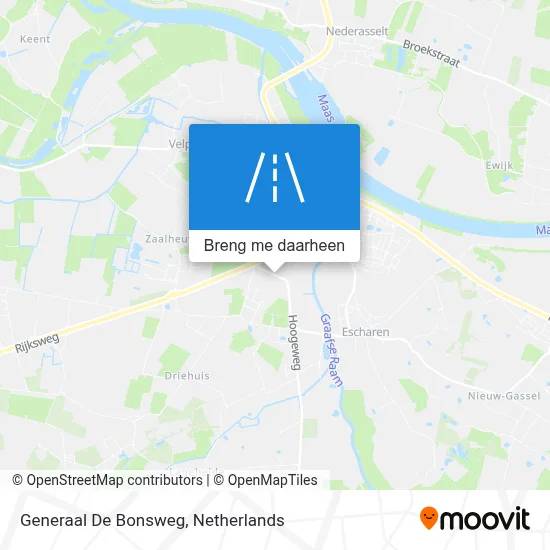 Generaal De Bonsweg kaart