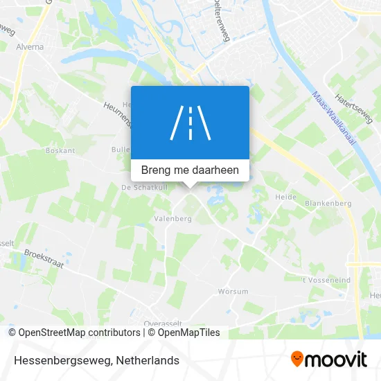 Hessenbergseweg kaart