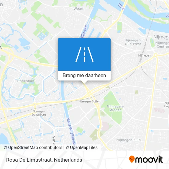 Rosa De Limastraat kaart