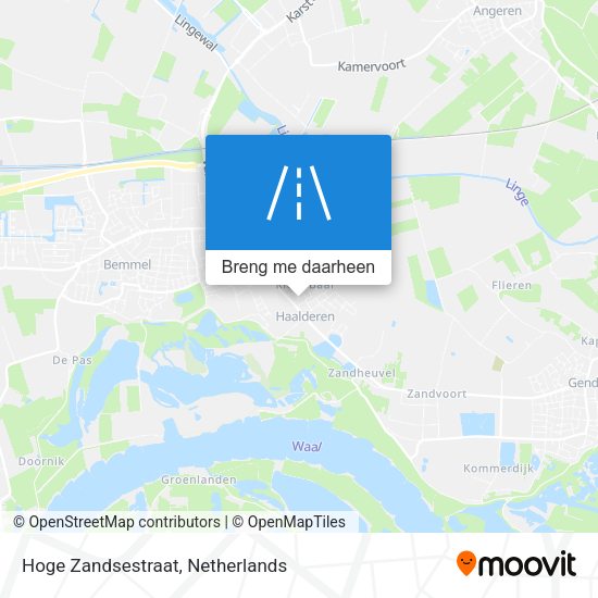 Hoge Zandsestraat kaart