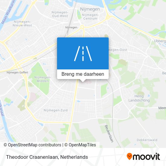 Theodoor Craanenlaan kaart