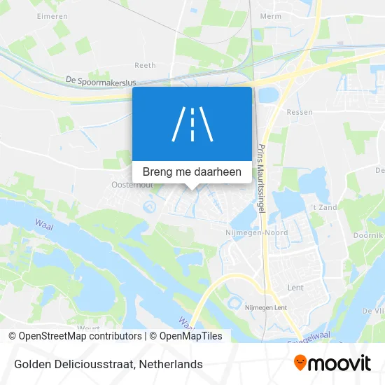 Golden Deliciousstraat kaart