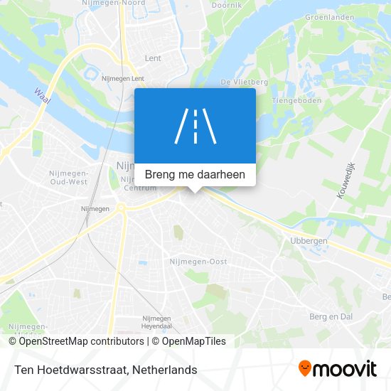 Ten Hoetdwarsstraat kaart