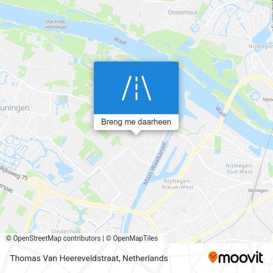 Thomas Van Heereveldstraat kaart