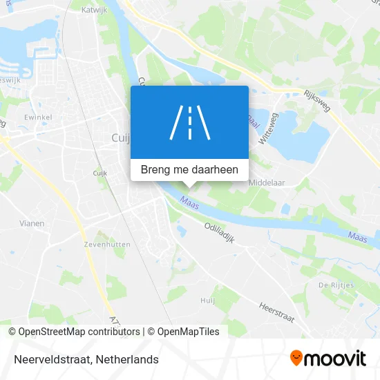 Neerveldstraat kaart