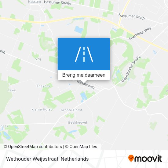 Wethouder Weijsstraat kaart