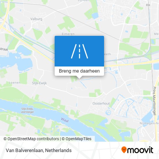 Van Balverenlaan kaart