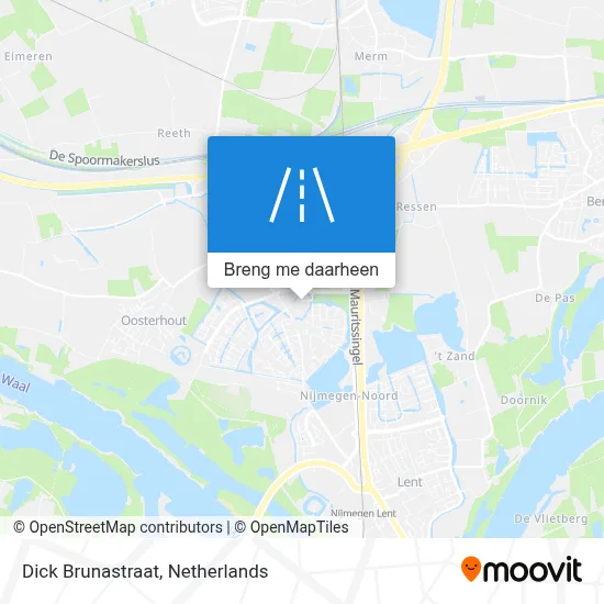 Dick Brunastraat kaart