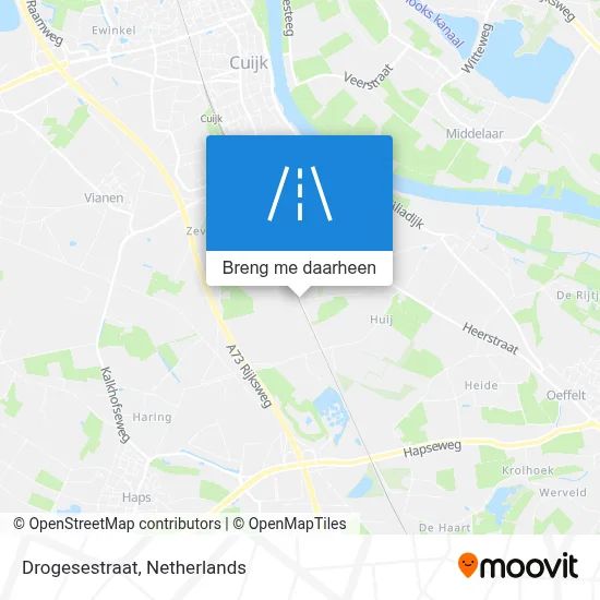 Drogesestraat kaart