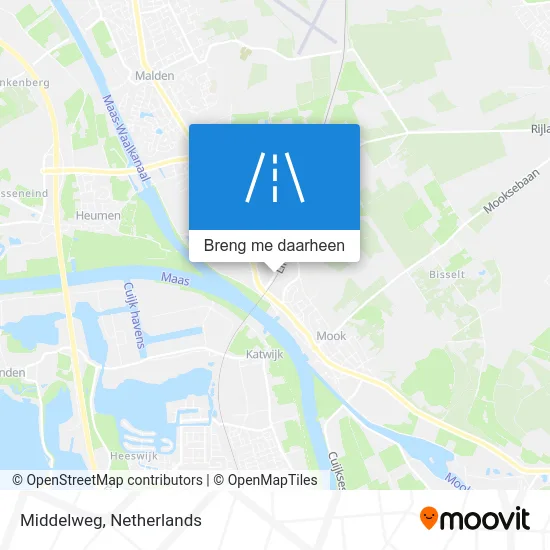 Middelweg kaart