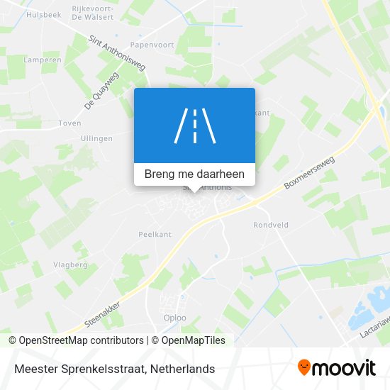 Meester Sprenkelsstraat kaart
