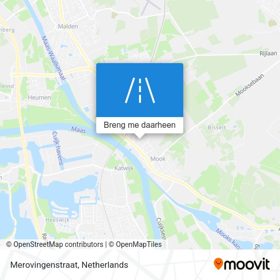 Merovingenstraat kaart