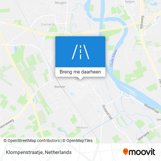 Klompenstraatje kaart