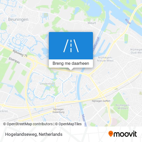 Hogelandseweg kaart