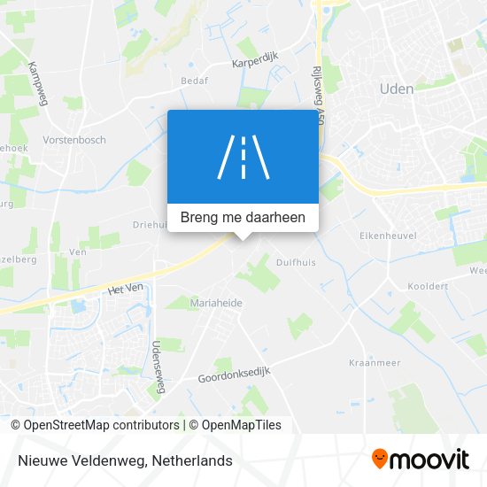 Nieuwe Veldenweg kaart