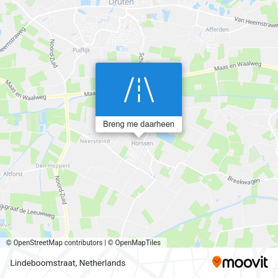 Lindeboomstraat kaart