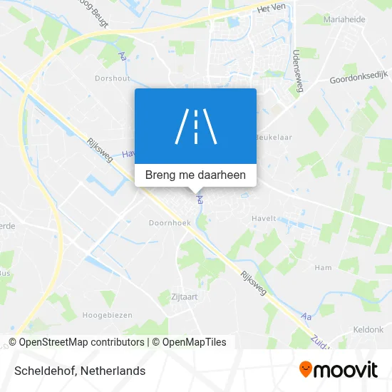 Scheldehof kaart