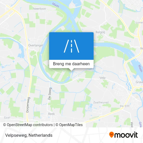 Velpseweg kaart