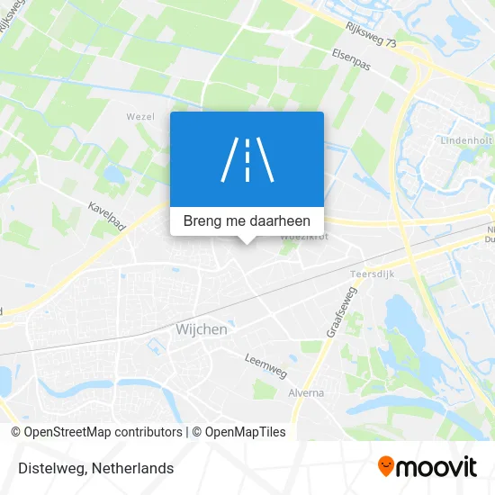Distelweg kaart