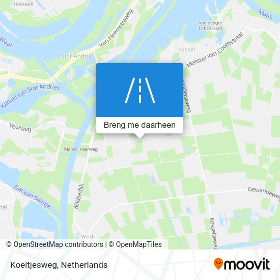 Koeltjesweg kaart