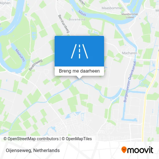 Oijenseweg kaart