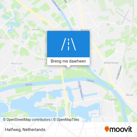 Halfweg kaart