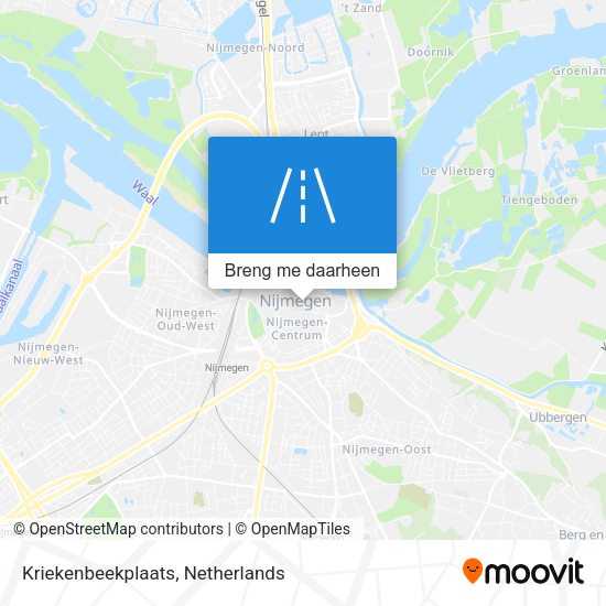 Kriekenbeekplaats kaart