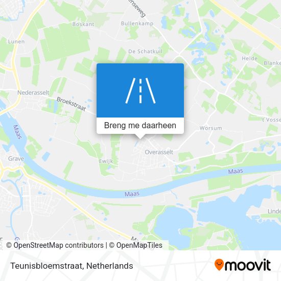 Teunisbloemstraat kaart