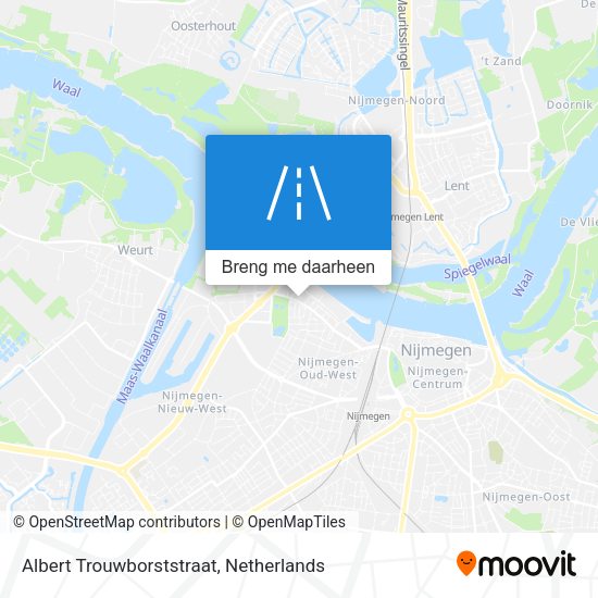 Albert Trouwborststraat kaart